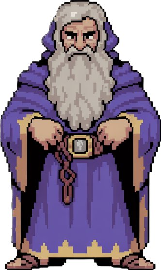 characters you would find in an "๐งโโ๏ธ Arabian Nights Fantasy" sprite pack