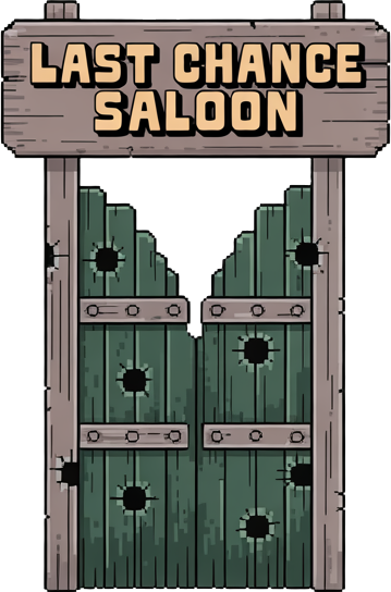 various saloon entrances you'd find in the American West in the 1800s
