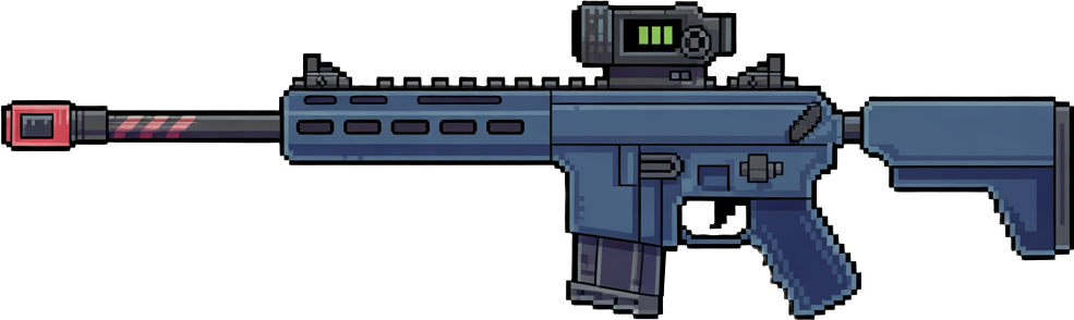 guns you would find in a "๐ผ Neo-Tokyo Alleyways" sprite pack