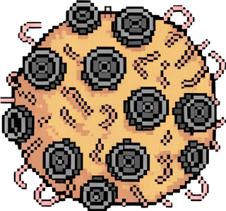 flora you would find in a sprite pack with the description "๐ Cowpunk Frontier Town Steam tractors, robot cattle, neon saloons, sheriff drones. A western powered by milk, gears, and attitude."
