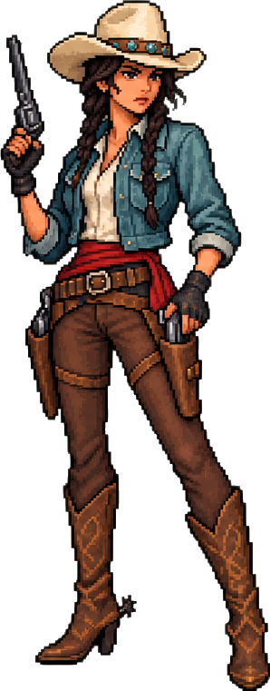 characters you would find in a wild west video game