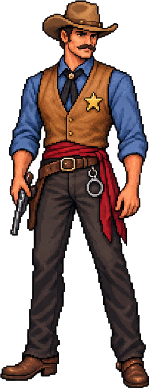 characters you would find in a wild west video game